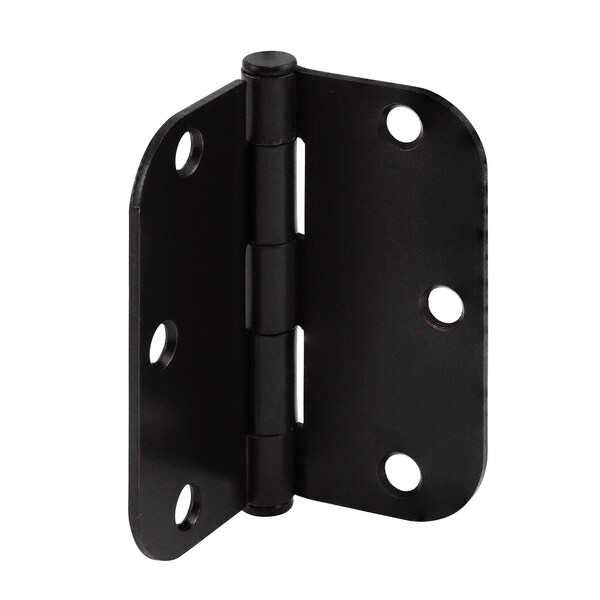 Prime-Line Door Hinge Residential Smooth Pivot, 3-1/2 in. with 5/8 in. Corners, Matte Black 3 Pack U 1150883 - main